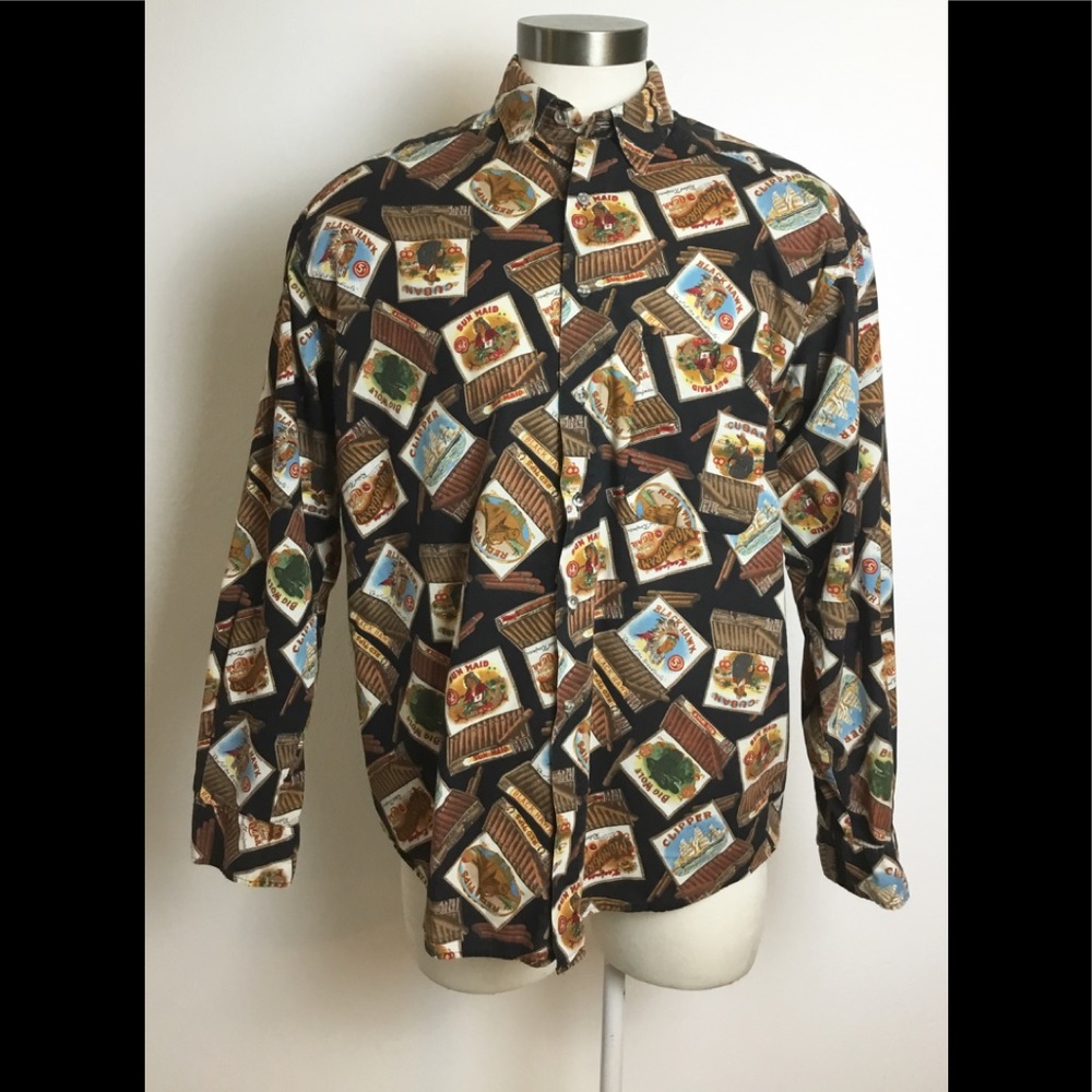 Vintage Johnny Cotton Men’s Shirt Button Down